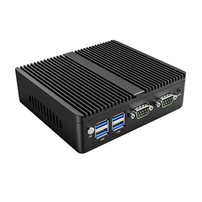 Fanless Industrial Mini PC 4th Gen Intel Processor Dual LAN 2x COM Ports Rugged Silent Computer for Automation IoT Gateway G30