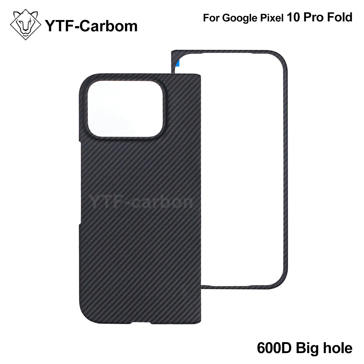 YTF-Carbon new style for Google Pixel 10 Pro fold Kevlar carbon fiber hinge protection cover ultrathin 10 Pro fold phone case
