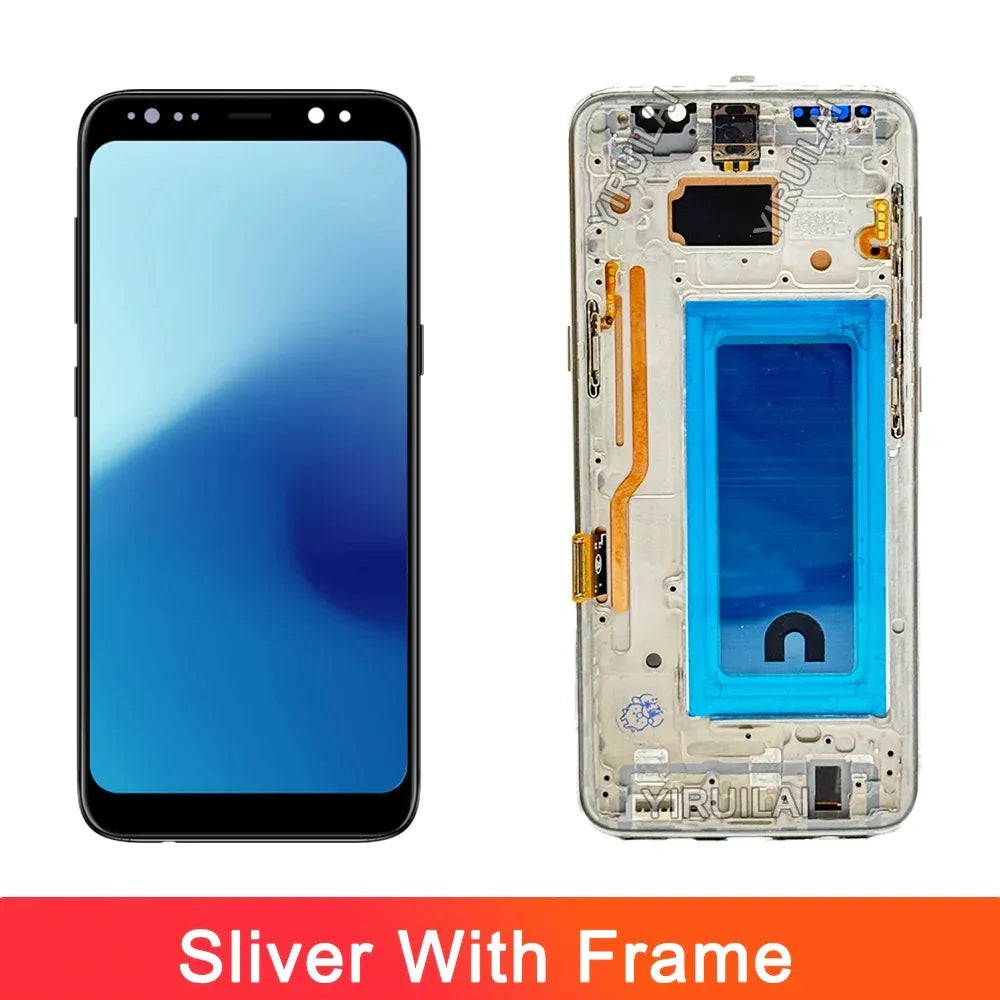 TFT Screen For Samsung Galaxy S8 LCD With Frame G950F G950U Touch Screen Repairment Parts Assembly Display Without Fingerprints
