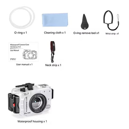 Seafrogs Scuba Diving Camera Case Cover For Olympus TG 7 TG 5 TG 6 Underwater Photography Equipment Waterproof Camera Housing 60