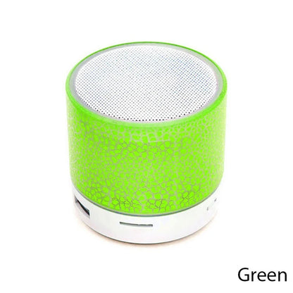 Mini Bluetooth Speaker Portable Car Audio Dazzling Crack LED Wireless Bluetooth Subwoofer Speaker TF Card MP3 Music Sound Column