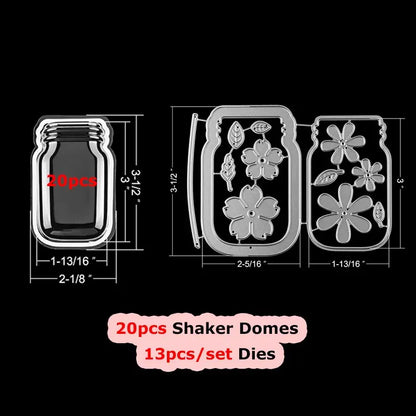 Bundle Deal Jar Heart Egg TV Dimensional Shaker Domes Basic Geometry Shaker Blisters Easter Valentine's Day Card Making Supplies