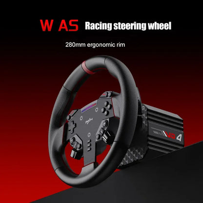 PXN V4D Bundle Racing Wheel 4Nm Force Feedback Simulator Gaming Steering Wheel PXN VD Series Direct Drive Servo Motor For PC