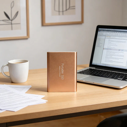 Highly cost-effective external hard drive, durable, efficient, and portable, with 256TB high-speed USB 3.1 Type C