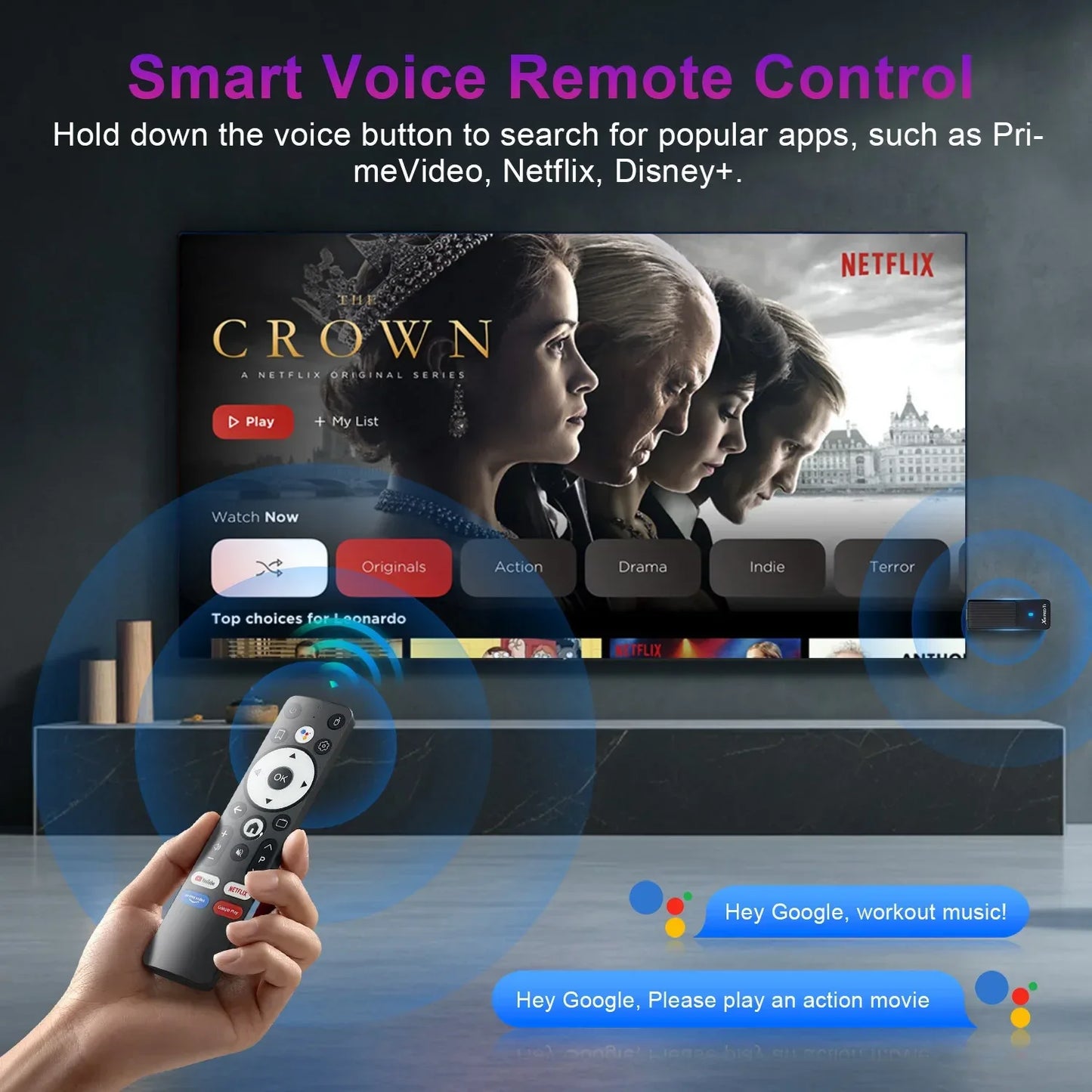 Smart TV Stick Android14.0 X88 PRO RK3518 4K Wifi6 Quad Core Voice Remote Media Player Mini Android TV Stick 2GB 16GB