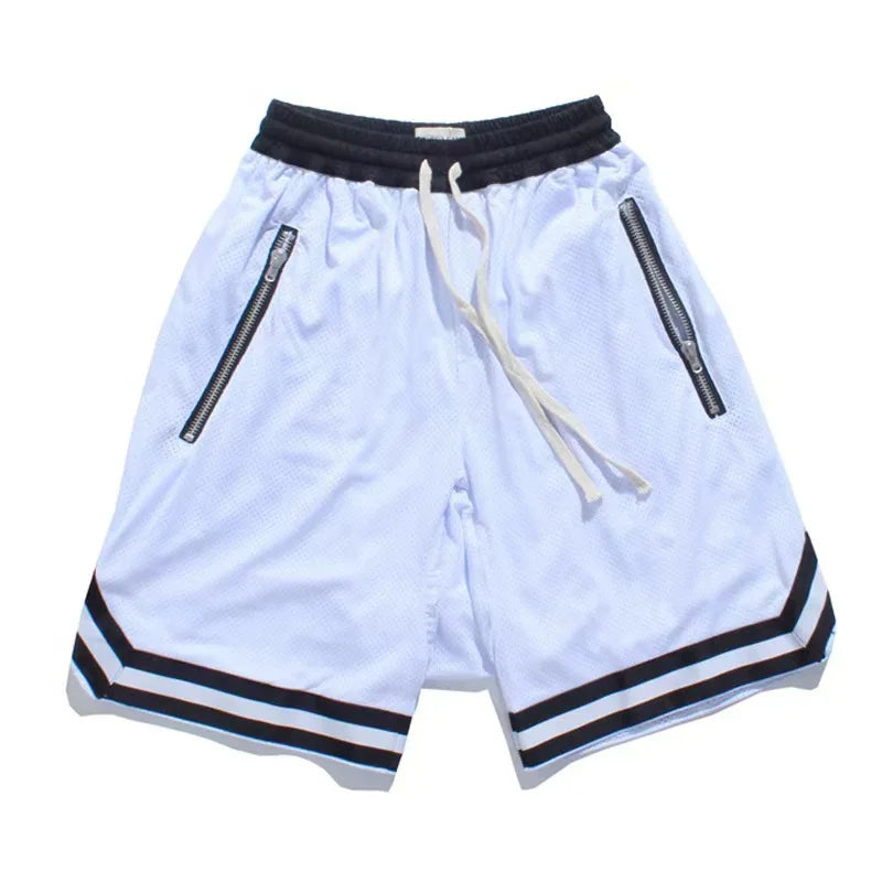 Men Slim Sports Basketball Shorts Mesh Quick Dry Gym Shorts for Summer Fitness Joggers Casual Breathable Short Pants Scanties