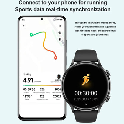 2025 New Smartwatch Women 1.39 inch AMOLED HD Screen Always On Display Custom dial Call IP68 Sport Smart Watch For women men