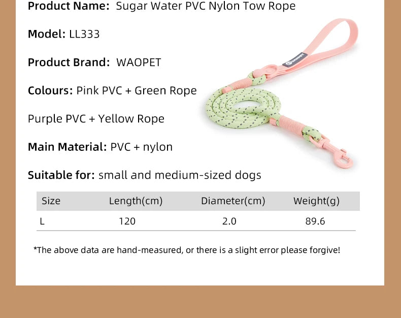Pet Collar Cute Fashion Nylon webbing Dog Lead Collar Candy Style Handmade Webbing PVC Neck Ring Cool waterproof Dogs supplies