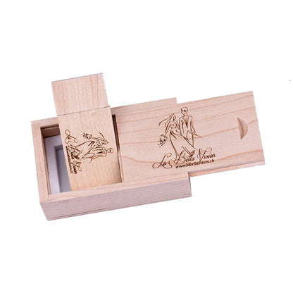 JASTER Wooden USB Flash Drive Red Wood Pendrive 64GB 16GB 32GB 4GB 8GB Creativo U Disk Memory Stick Wedding Gift Custom Logo