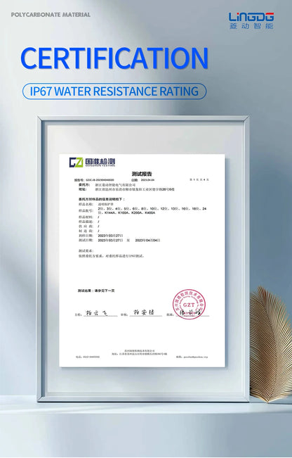 Outdoor Waterproof Window Cover with Lockable Circuit Breaker Electrical Box, Transparent Cover for IP67-Rated Button and Instru