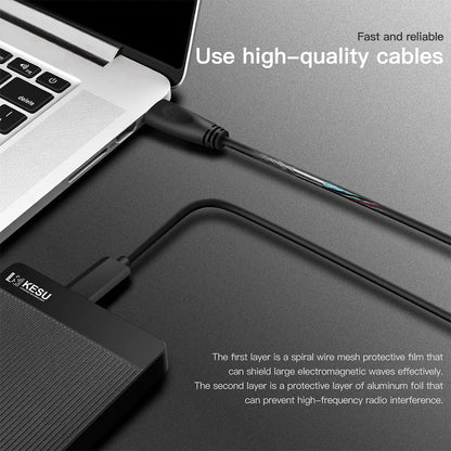 KESU External Hard Drive USB3.0 Portable 250gb/500gb/1tb/2tb High-Speed Storage Device for PC/Laptop, File Backup & Data Storage
