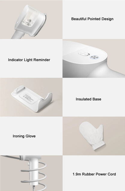 MIJIA Garment Steamer iron Home Handheld Electric Steam Cleaner Hanging Mite Removal Flat Steamer Ironing Clothes Machine