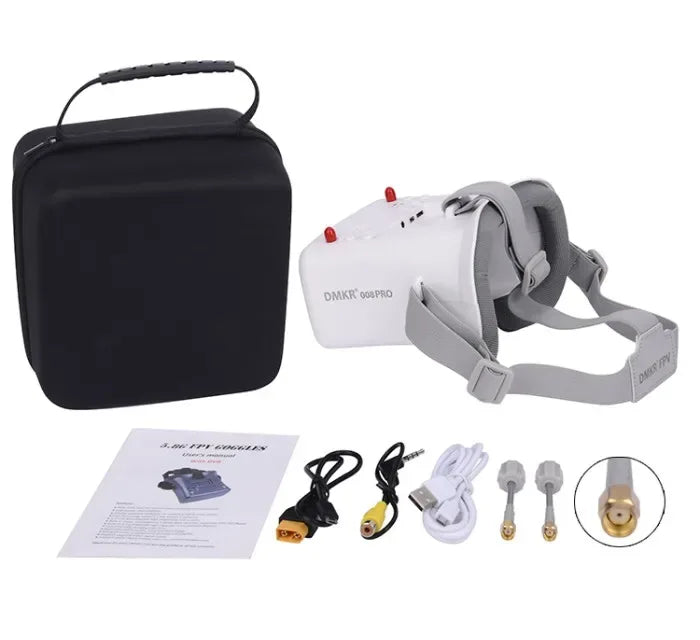 008D PRO Fpv Goggles For 5.8ghz Elrs 4.3inch Analog Fpv Goggles For Fpv Goggle Headstrap