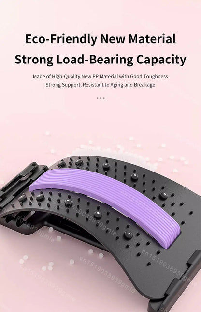 Adjustable Back Stretcher Therapy Cervical Shoulder Back Pain Relief Yoga Fitness Waist Massager Muscle Relax Posture Corrector