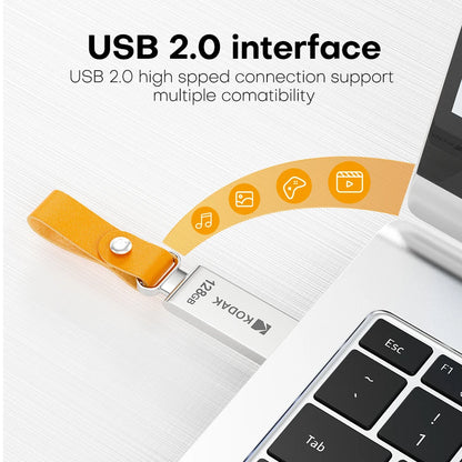 KODAK USB 2.0 Flash Drive 128GB 64GB 32GB Pen Drive Waterproof Mini Memory Stick Leather Metal U Disk