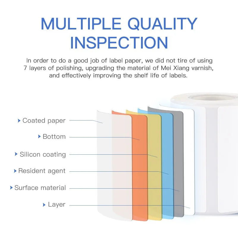 10 Rolls Niimbot B1 B21 B3S Thermal Lable Tape 5 Rolls 40mm 50mm Price Label Maker Sticker for Niimbot Printer Waterproof Paper