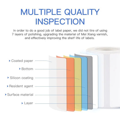 10 Rolls Niimbot B1 B21 B3S Thermal Lable Tape 5 Rolls 40mm 50mm Price Label Maker Sticker for Niimbot Printer Waterproof Paper