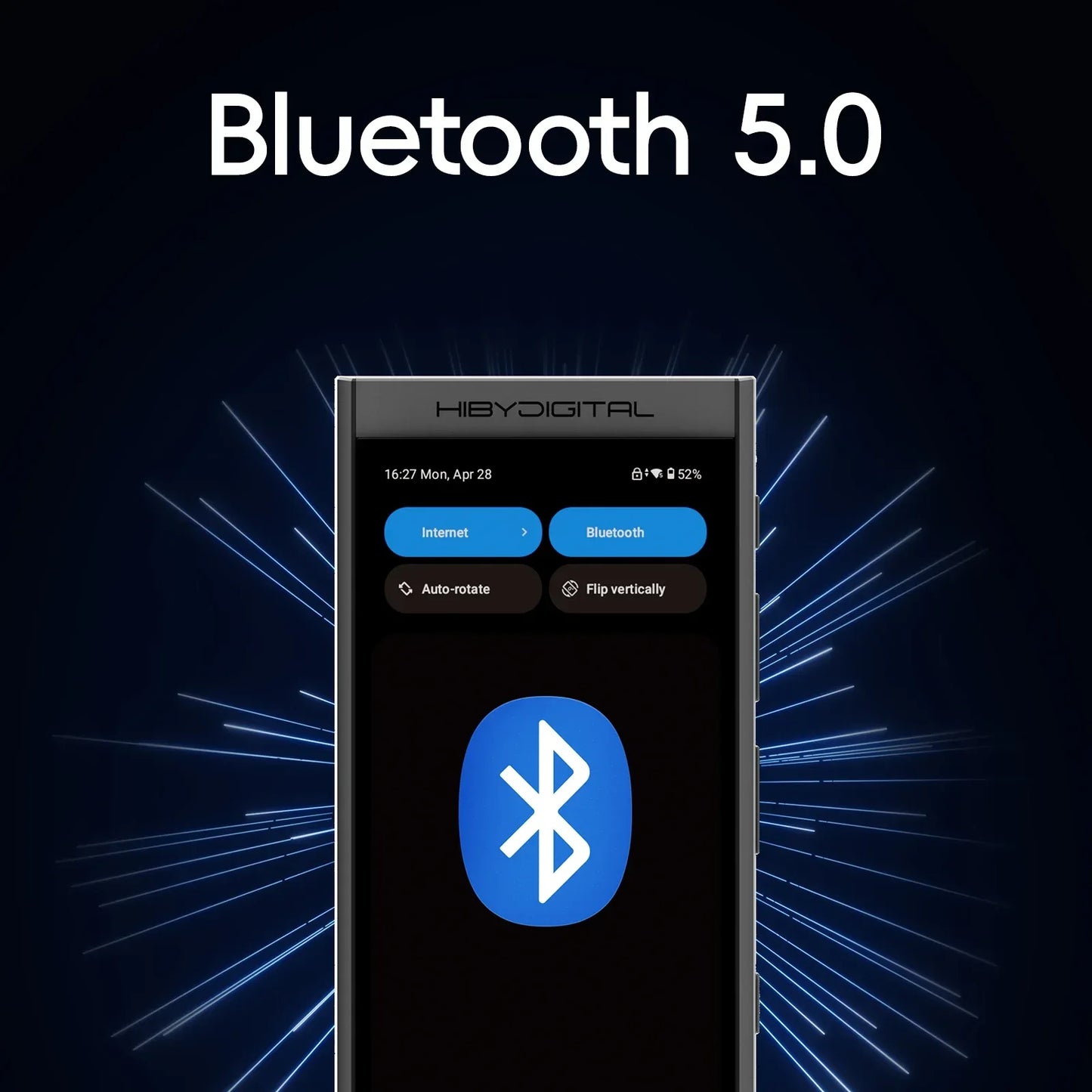 HiBy Digital M300 Android 13 Music Player MP3 HiFi Audio Bluetooth WiFi DSD256 FM Radio Dual Mic Built-in Speaker IPS 29hr 128GB