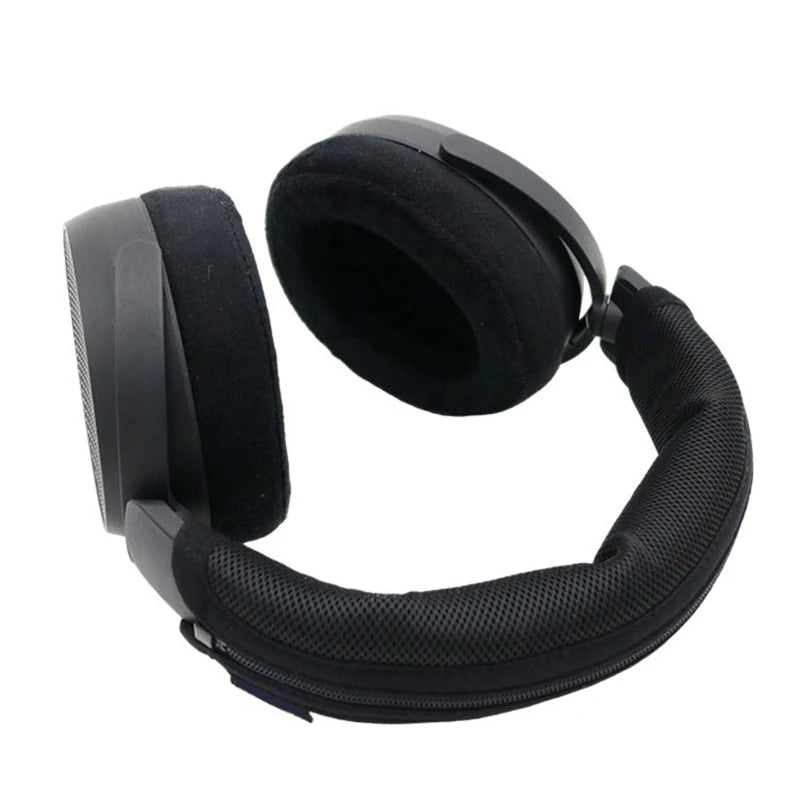 Ergonomic Headband Cushion Sleeve Replacement for HD490 Professional Headphone Stretchable Fabric Pressure Relief