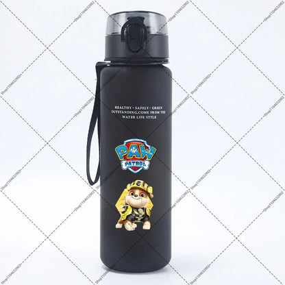 Paw Patrol 650ML Water Bottles Cartoon Anime Pattern Printed Sports Bottle Women Men Outdoor Fashion Cup Birthday Party Gifts