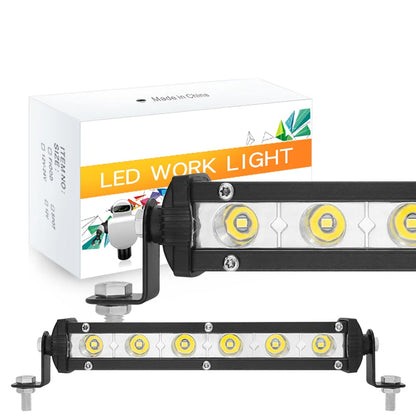 12-24V High Bright Universal Car Work Light 7inch 18w Work Light Bar LED Strip Lamp for Truck SUV Motorcycle Offroad Car