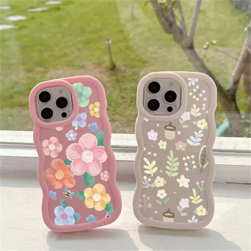 INS Flower Chain Phone Case For Huawei P40 Lite Nova 3i Y70 Honor 90 Lite X8 X6 X9A X7A X8A X7B X8B X9B Soft Silicone Cover