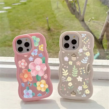 INS Flower Chain Phone Case For Huawei P40 Lite Nova 3i Y70 Honor 90 Lite X8 X6 X9A X7A X8A X7B X8B X9B Soft Silicone Cover