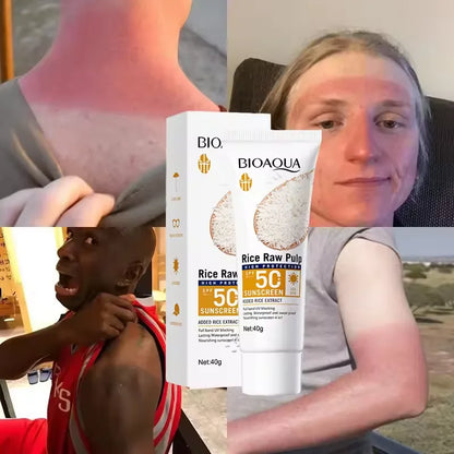 Facial Sunscreen Cream SPF 50+ Body Protector Solar Lotion Long-Lasting Non-Greasy Prevent Sunburn UV Protection Sun Sunblock