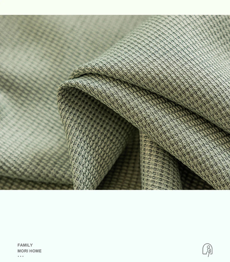 Modern Simple Balcony Drapes Light Luxury Bedroom Thick Blackout Curtain Large Area Bay Window Curtains Home Living Room Drape