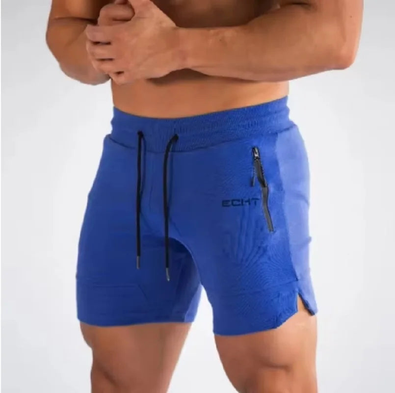 New Sports Shorts Men Beaching Shorts Zip pocket Trousers Bodybuilding Sweatpants Fitness Jogger Running Gyms Men Shorts