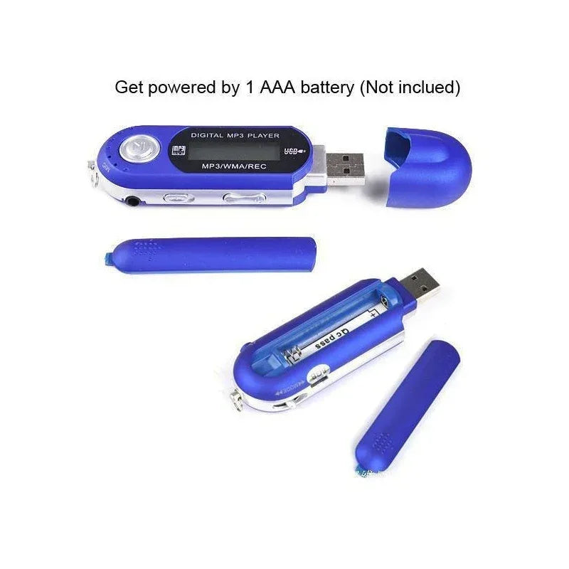 Mini USB MP3 Player Portable 32GB TF Storage FM Radio Music Player Digital LCD Screen Multifunction MP3 Music Player USB Stick