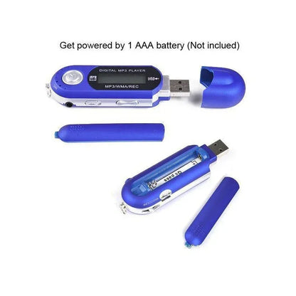 Mini USB MP3 Player Portable 32GB TF Storage FM Radio Music Player Digital LCD Screen Multifunction MP3 Music Player USB Stick