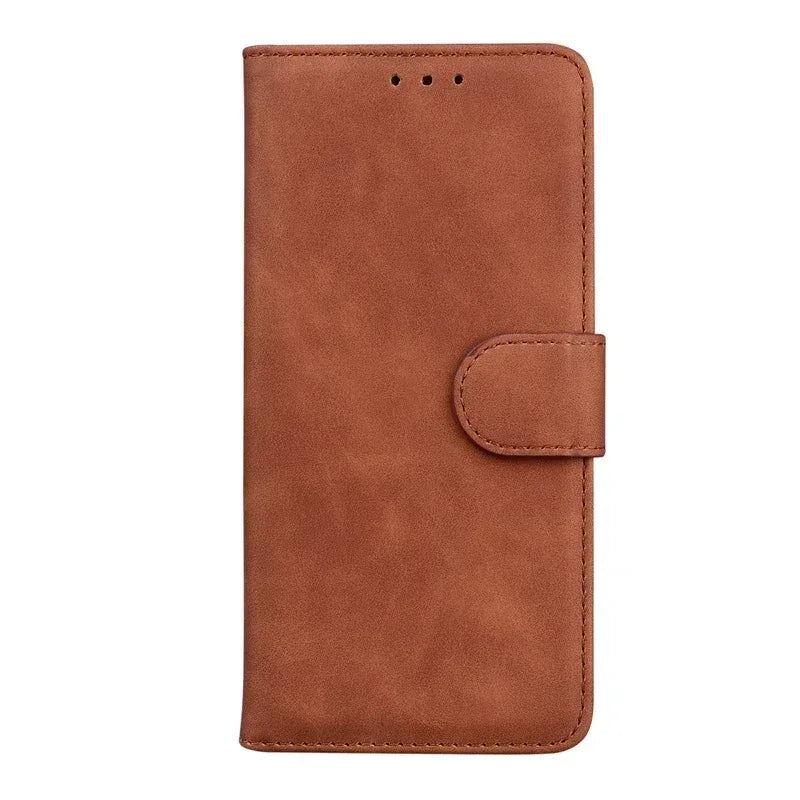 For Xiaomi Redmi 13 Case Solid Color Leather Flip Phone Case for Xaomi Redmi 13 Cover Redmi13 13C 5G Wallet Card Slots Etui
