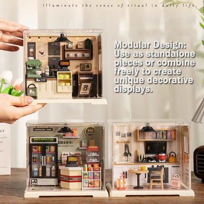 New DIY Miniature House Model with Soft Lights, High-Detail Quality, Easy 1-Hour Assembly, Perfect Birthday & Christmas Gift