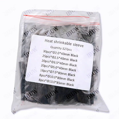 328PCS 164-560pcs Heat Shrink Tube Tubing Insulation Shrinkable Tube Assortment Electronic Polyolefin Wire Cable Sleeve Kit