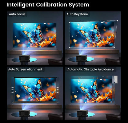 Touyinger Q13W 3800ANSI Full HD 4K Decoder Android 15 Support MEMC Smart TV Home Theater Fully Sealed Optical Projector