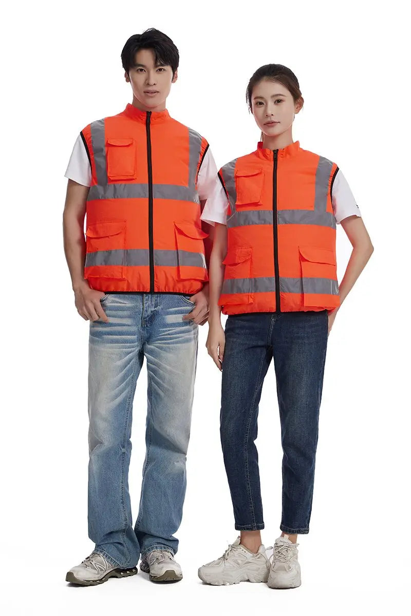 AKOOUS 6500 RPM 12V/5V USB 3-Fans Cooling Vest Air Conditioned Clothes Men Women Outdoor Work Fishing Body Cooling Jacket