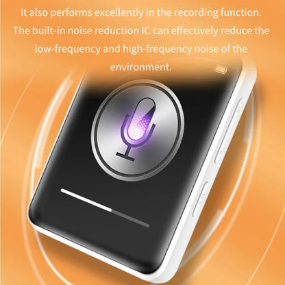 MP4 Player BT 5.0 Touch Screen Music Player Portable MP3 Player with Speakers FM Radio Recording E-Book 2-inch Screen