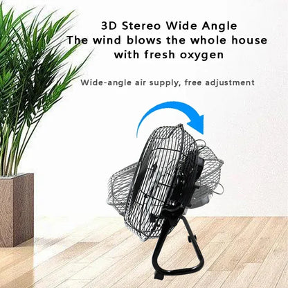 12 Inch Floor Electric Fan Household Commercial Industrial Floor Fan For Bosch For Makita For Milwaukee 18V 20V Li-ion Battery