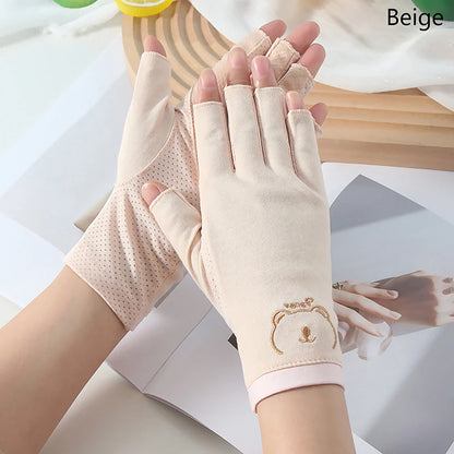 1 Pair Anti UV Nail Gloves UV Gel Shield Glove Fingerless Manicure Nail Art Tools LED Lamp Nails Dryer Radiation Hand nail tools