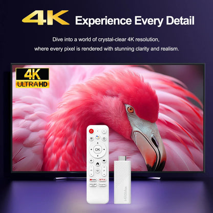 Smart TV Stick H96 MAX H313 2GB 16GB 8GB Android 14 Wifi6 BT5.0 Quad Core Home Media Player Voice Assistant TV Stick