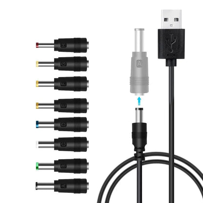 USB To DC Power Line 6.3/5.5/4.0/3.5 Circular Hole Fan Sound Desk Lamp Toy Cleanser Charging Line  Extension Cord Power Cord