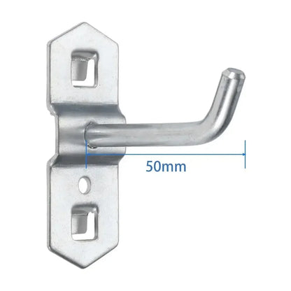 1-10pcs Pegboard Hooks, Steel Single Oblique Hangers for Garage Tool Organization, Kitchen Utensil Key Holder
