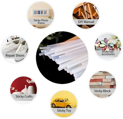 500g Hot Melt Glue Stick With a Diameter Of 7mm 11mm And a Length Of 10cm 15cm Clear Adhesive Glue Sticks for DIY Sealing Repair