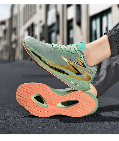 Men's Running Shoes Jogging Breathable Mesh Cushioning Non-Slip Outdoor Casual shoes Couple Trainer Race Sneakers Off-road Shoes