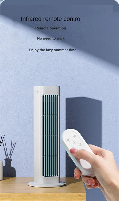 New remote control Wall-mounted Leafless Fan Portable USB Charging Office Air Conditioning Fan Desktop Large Wind Cooling Tower