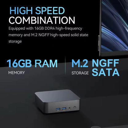 2026 Windows11 Pro Mini PC Protable Gaming i9 10980HK N150 16/32GB RAM WIFI6 BT5.2 4K 1/2TB SSD 1000Mbps Mini Gamer Computer PC