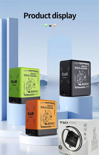Multi Functional Folding Adapter Charging Protection GaN 20W PD3.0 Fast Charger With Retractable Type-C Cable Portable General