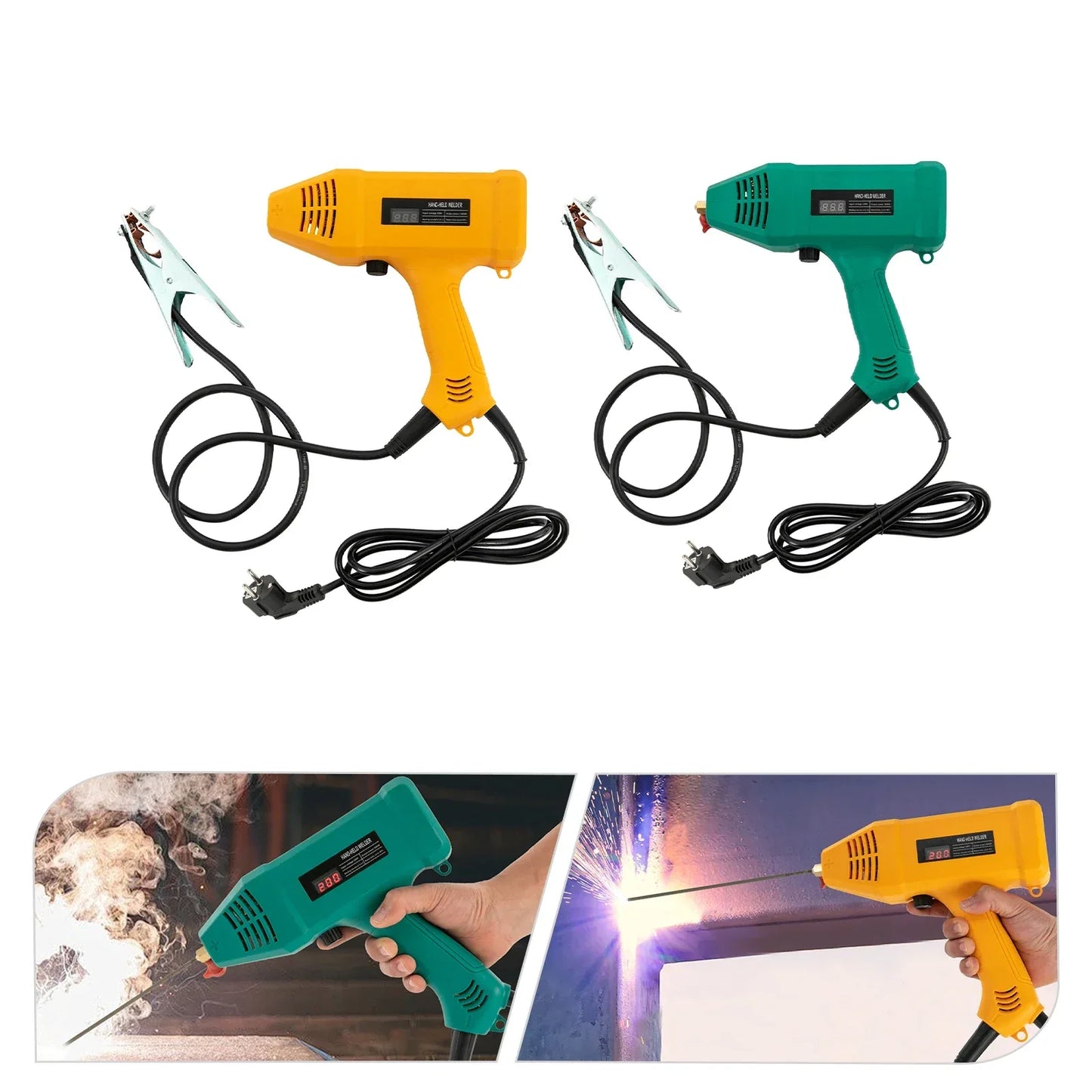 220V Portable Handheld Welder with 6.56ft Power Cord 3000W Welding Machine Set with Protective Mask