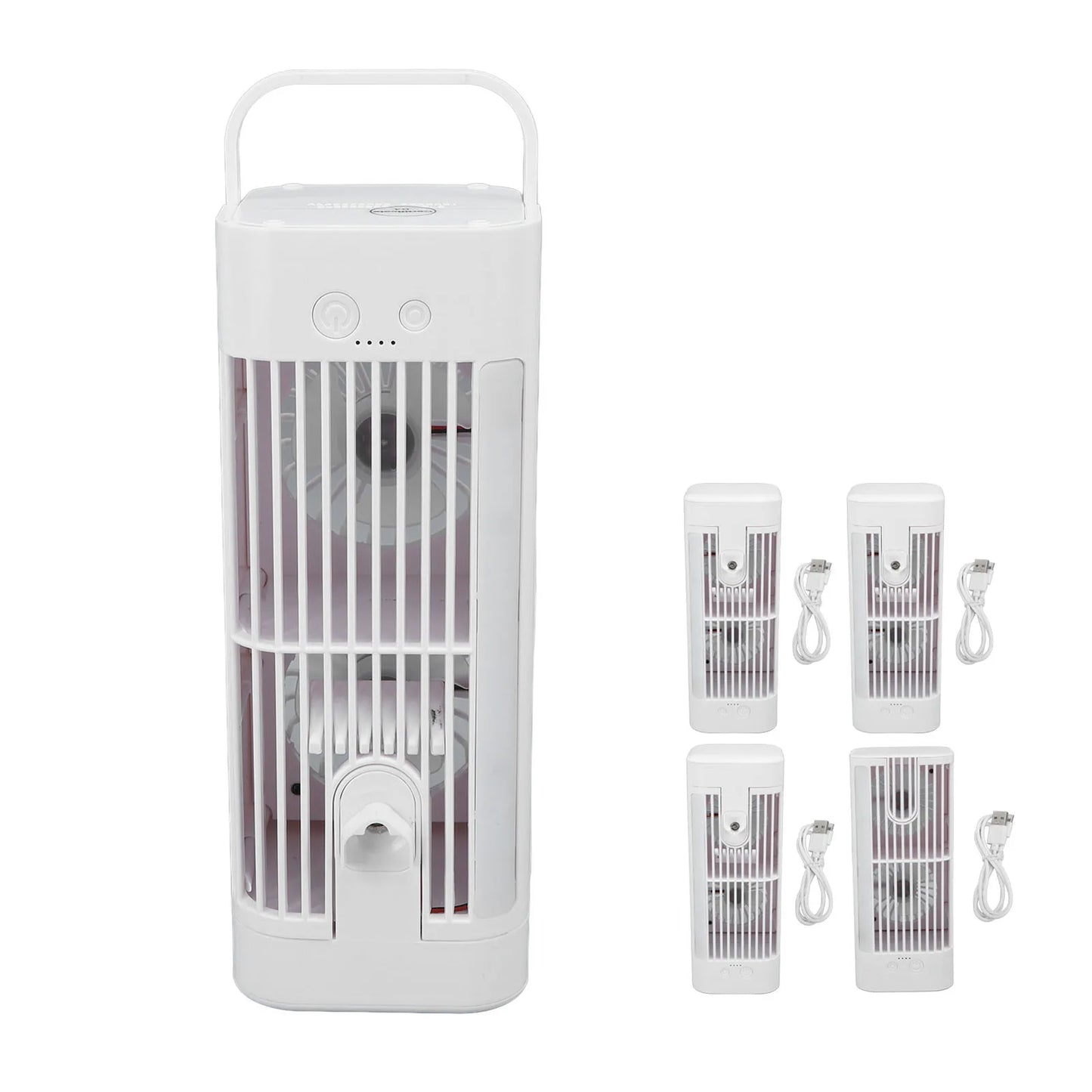 Desktop Air Conditioner Fan, Desk Air Cooler Excellent Cooling Effect Night Light Air Conditioner Fan for Homes Dormitories